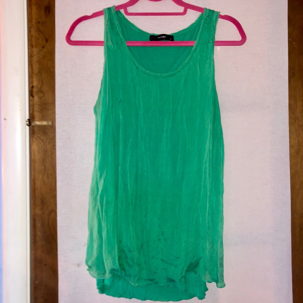 Green flowy shirt